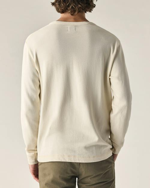 on model image of Surplus Long Sleeve Henley