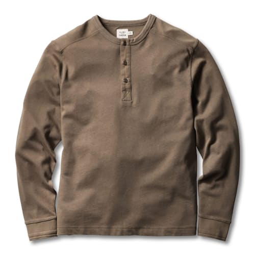 laydown image of Surplus Long Sleeve Henley