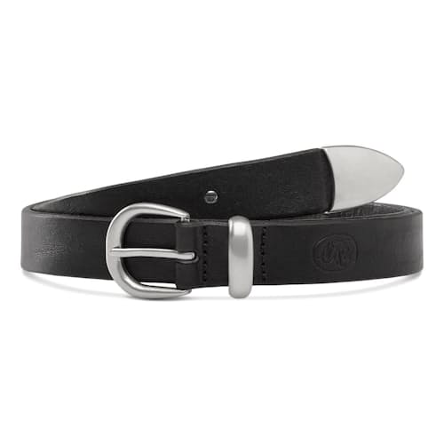 laydown image of Western Bridle Leather Belt Slim