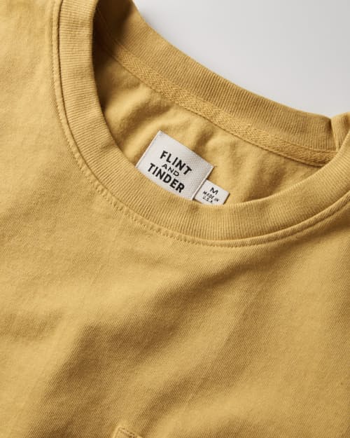 laydown detail image of Long Sleeve American Heavyweight Pocket T-Shirt