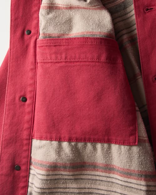 laydown detail image of Mason Flannel-Lined Chore Coat