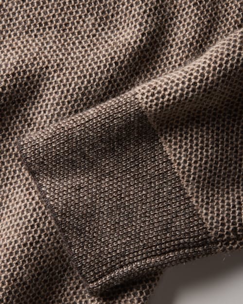 laydown detail image of Easycash Merino Quarter Zip Sweater