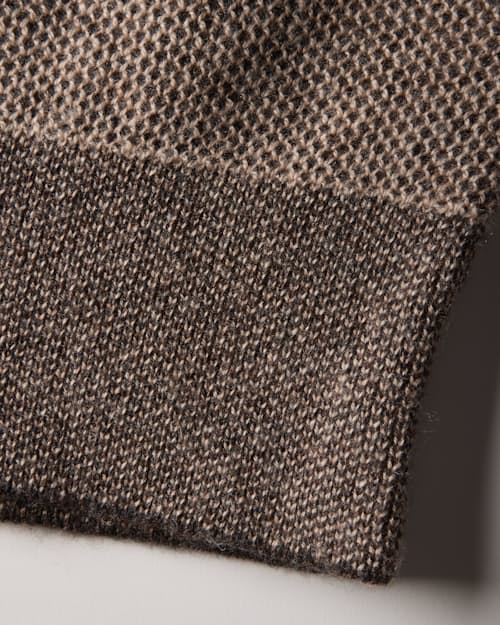 laydown detail image of Easycash Merino Quarter Zip Sweater