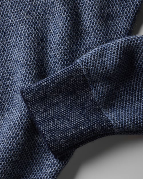 laydown detail image of Easycash Merino Quarter Zip Sweater