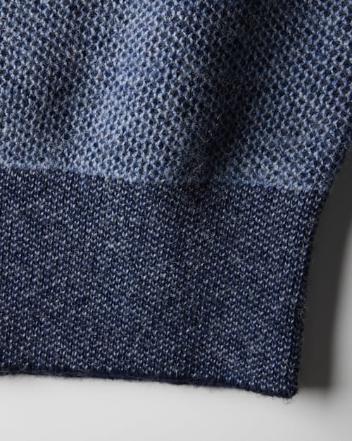 laydown detail image of Easycash Merino Quarter Zip Sweater