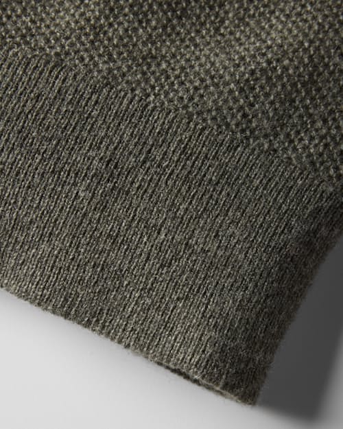 laydown detail image of Easycash Merino Quarter Zip Sweater