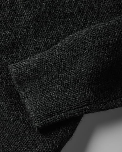 laydown detail image of Easycash Merino Quarter Zip Sweater