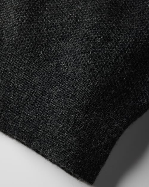 laydown detail image of Easycash Merino Quarter Zip Sweater