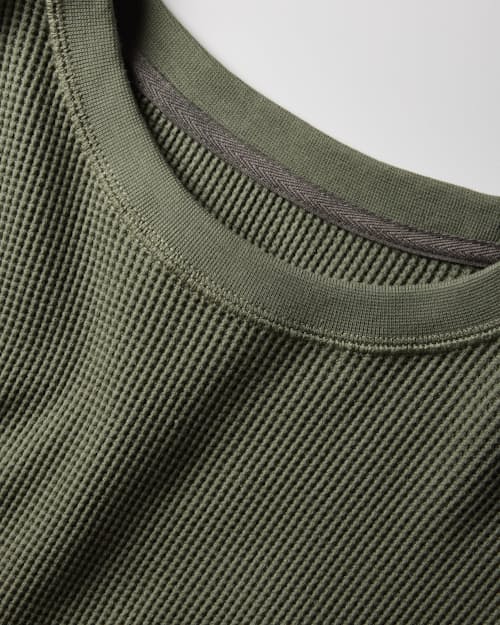 laydown detail image of Waffle Thermal Crewneck