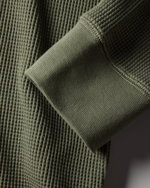 laydown detail image of Waffle Thermal Crewneck