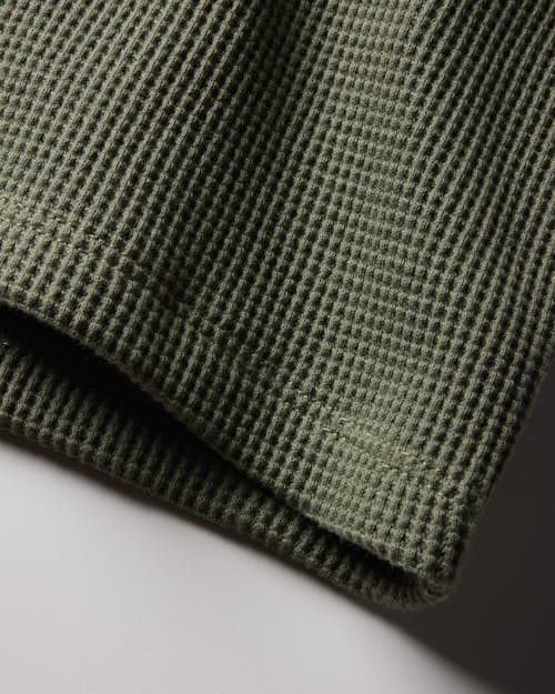 laydown detail image of Waffle Thermal Crewneck