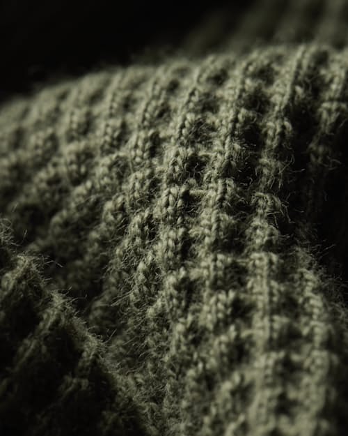 laydown detail image of Waffle Thermal Crewneck