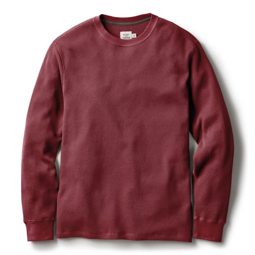 laydown image of Waffle Thermal Crewneck