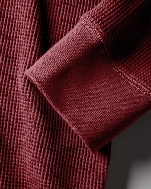 laydown detail image of Waffle Thermal Crewneck