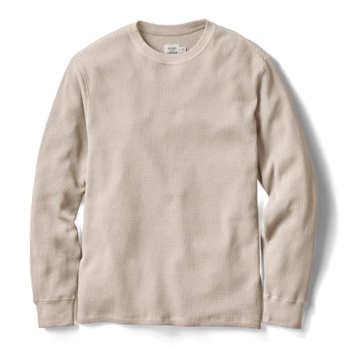 laydown image of Waffle Thermal Crewneck