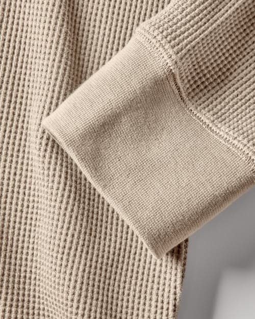 laydown detail image of Waffle Thermal Crewneck