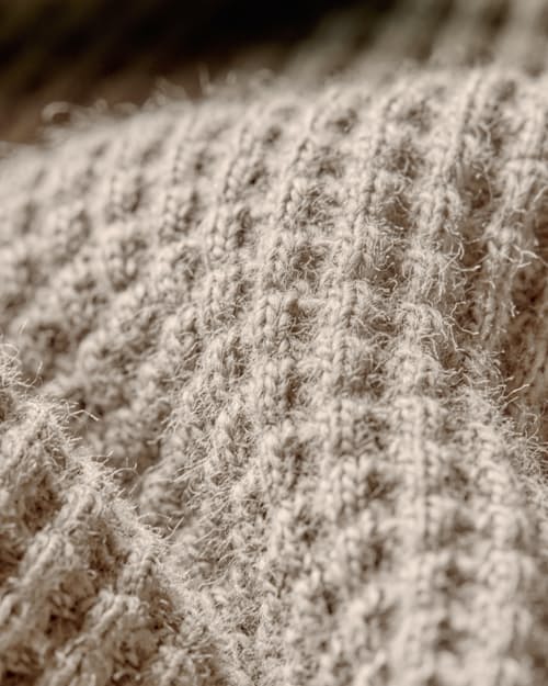 laydown detail image of Waffle Thermal Crewneck