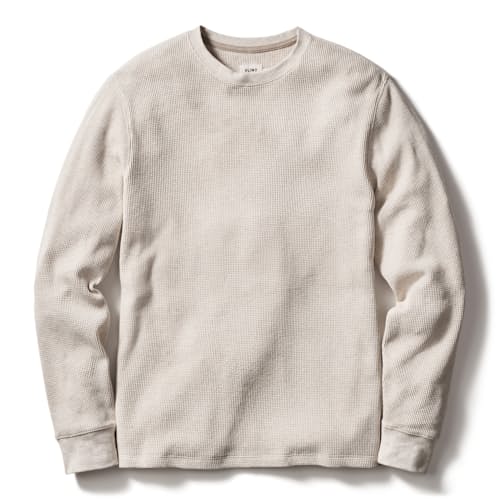 laydown image of Waffle Thermal Crewneck