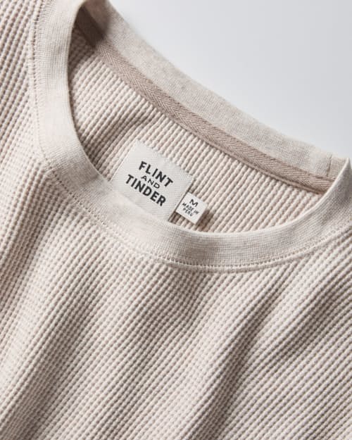 laydown detail image of Waffle Thermal Crewneck