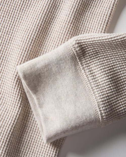 laydown detail image of Waffle Thermal Crewneck