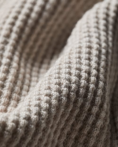 laydown detail image of Waffle Thermal Crewneck