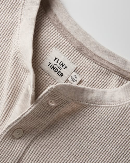 laydown detail image of Waffle Thermal Henley