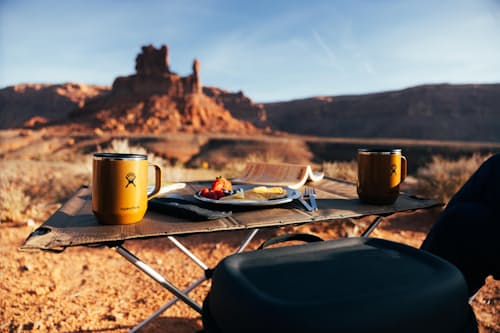 lifestyle image of Helinox Campcore Tactical Table L