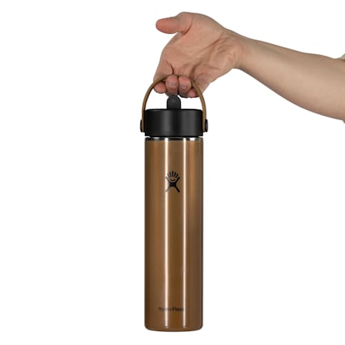 laydown detail image of Hydro Flask Campcore 24 oz Lightweight Wide Flex Straw Cap Latte Brown