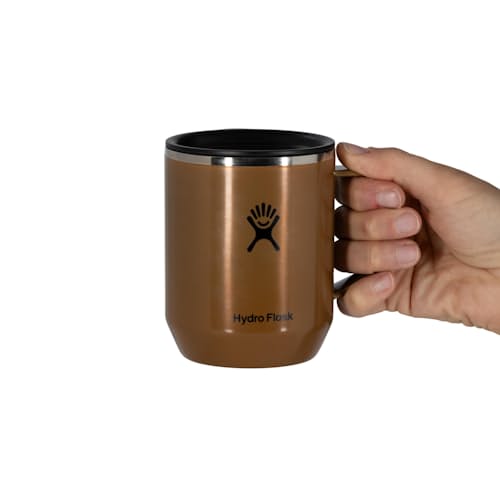 laydown detail image of Hydro Flask Campcore 12 oz Lightweight Mug Latte Brown