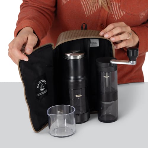 laydown detail image of OXO Campcore Coffee Brewing Set