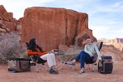 lifestyle image of Osprey x Hydro Flask Campcore Carryout™ Cooler 30L