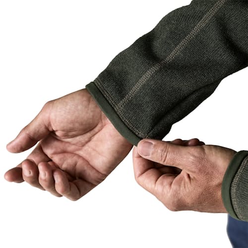 on model image of Better Sweater Fleece Jacket