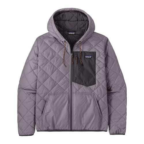 laydown image of Diamond Quilted Bomber Hoody