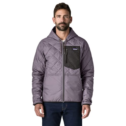 on model image of Diamond Quilted Bomber Hoody