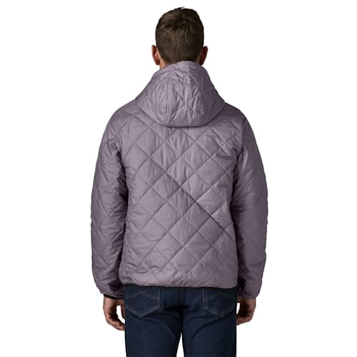on model image of Diamond Quilted Bomber Hoody
