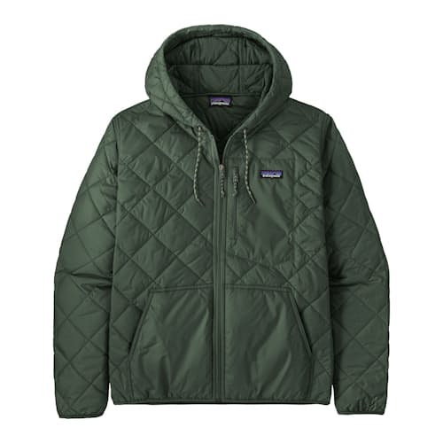 laydown image of Diamond Quilted Bomber Hoody