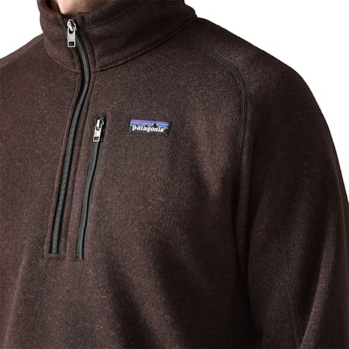 on model image of Better Sweater 1/4-Zip Fleece