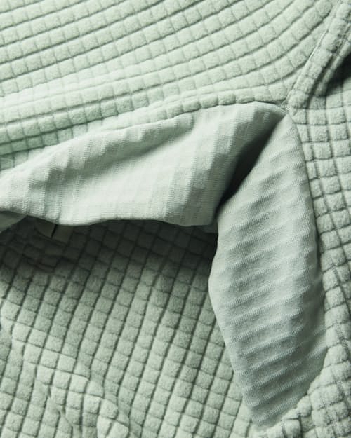 laydown detail image of GridFleece Half-Zip
