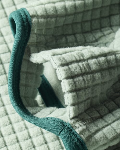 laydown detail image of GridFleece Half-Zip