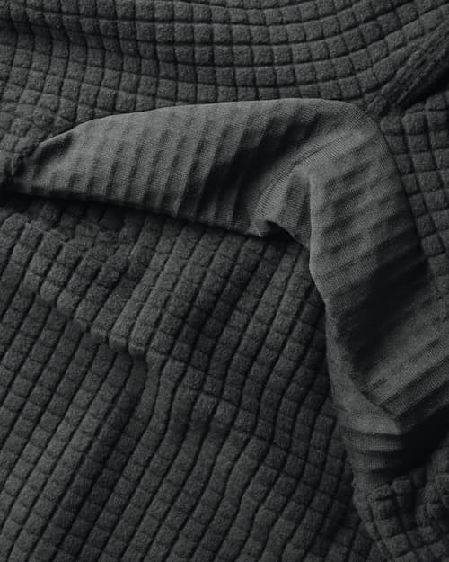 laydown detail image of GridFleece Half-Zip