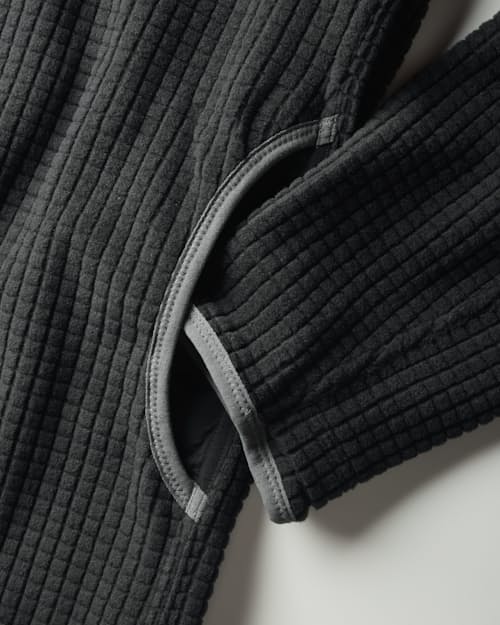 laydown detail image of GridFleece Half-Zip