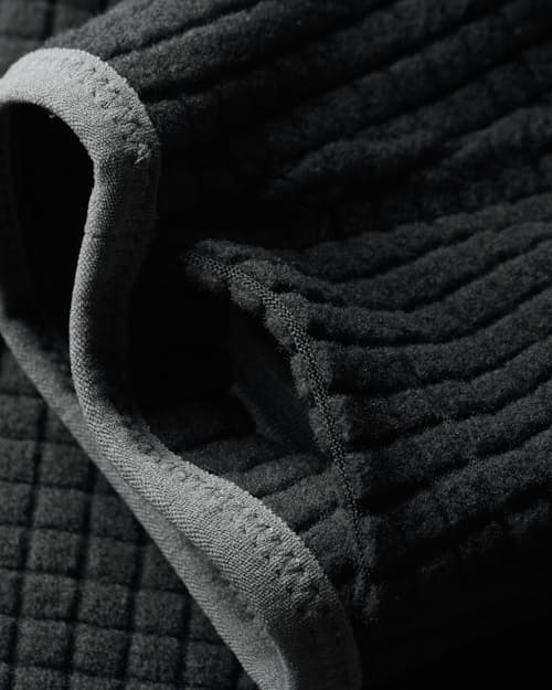 laydown detail image of GridFleece Half-Zip