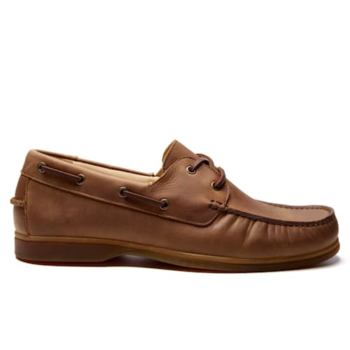 laydown image of Terra Low Boat Shoe