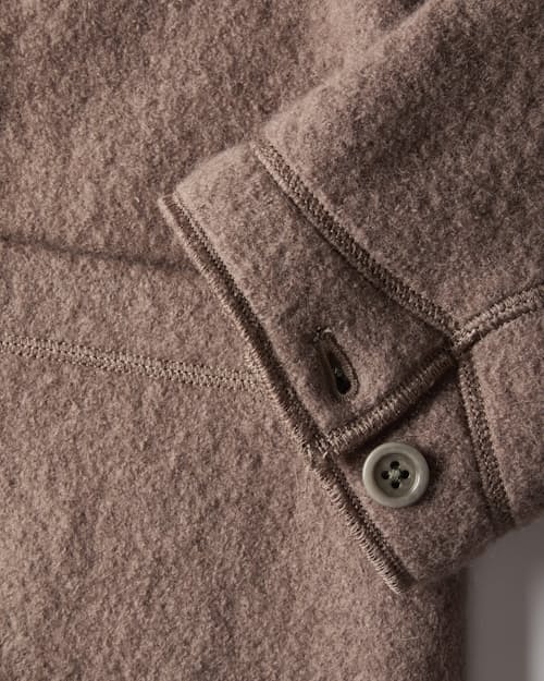 laydown detail image of Boiled Wool Chore Blazer