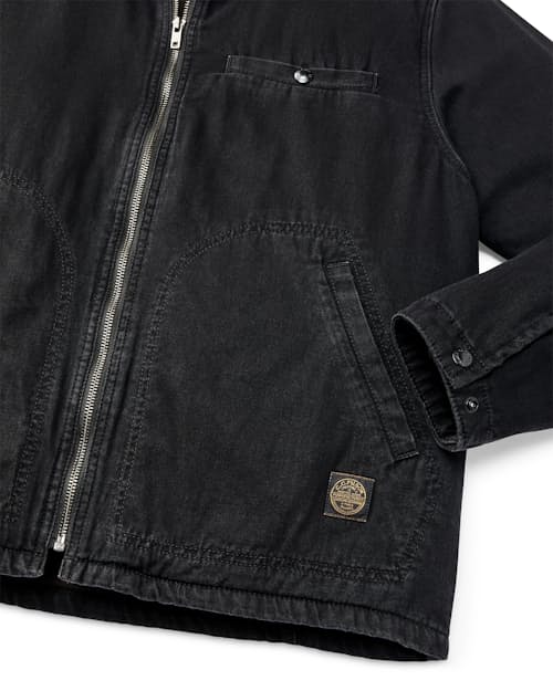 laydown detail image of Denim Tacoma Jacket