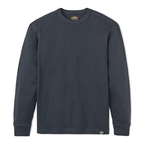 laydown image of Waffle Knit Thermal Crewneck