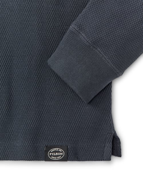 laydown detail image of Waffle Knit Thermal Crewneck