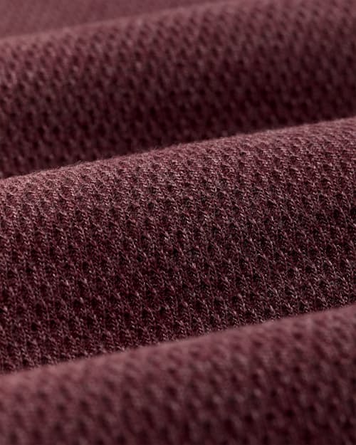 laydown detail image of Waffle Knit Thermal Crewneck