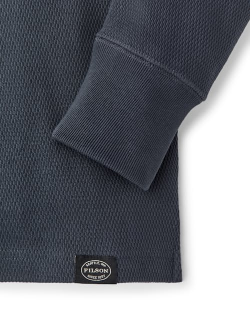 laydown detail image of Waffle Knit Thermal Henley