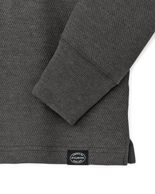 laydown detail image of Waffle Knit Thermal Henley